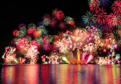松江水郷祭湖上花火大会の画像
