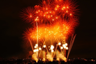 とりで利根川大花火の画像